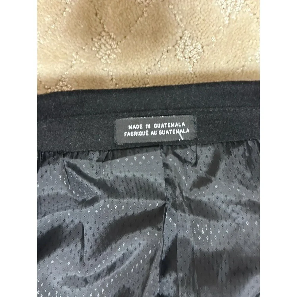 Kenneth Cole Coat Men's (Measures 30x42) Black Wool Car Coat NWT Slim - Picture 3 of 4